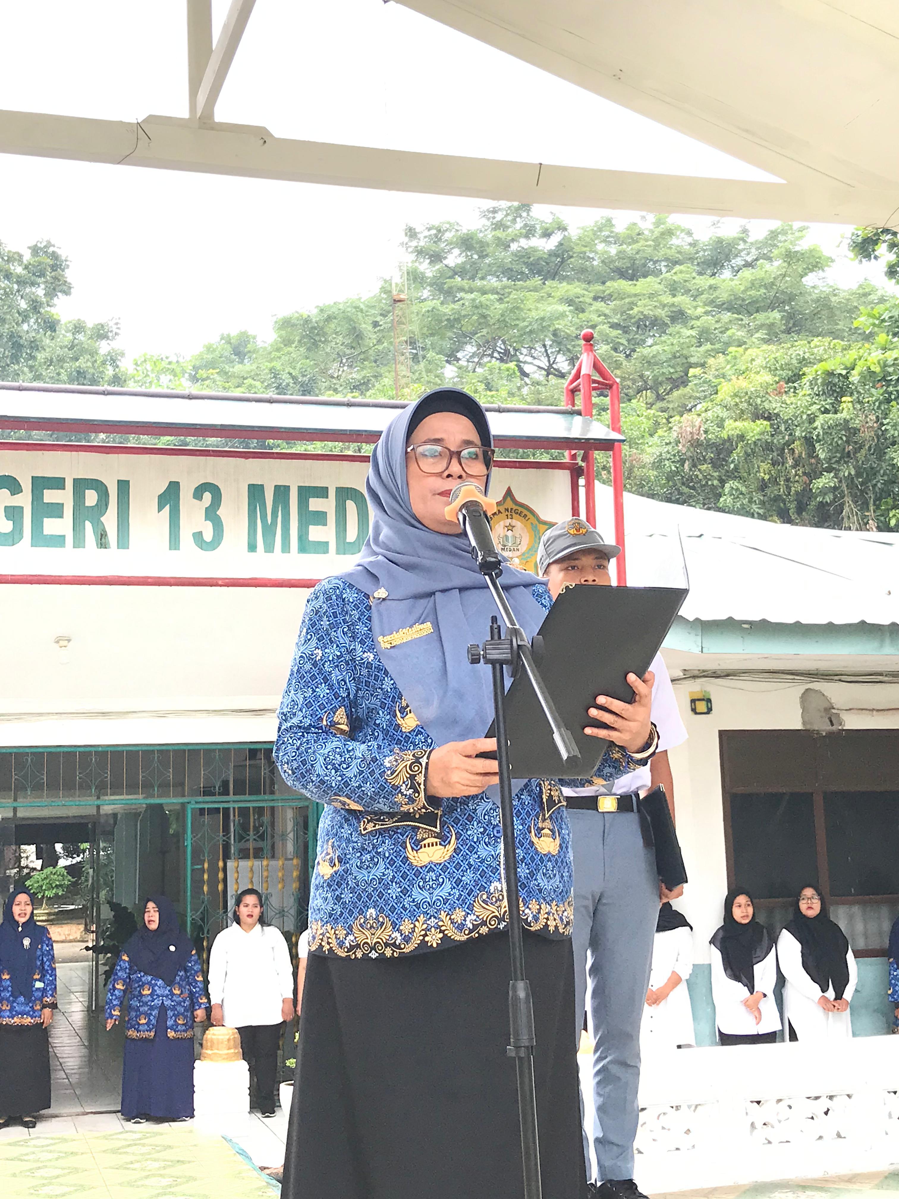 SMAN 13 Medan Gelar Upacara Peringatan Hari Kesaktian Pancasila dengan Khidmat